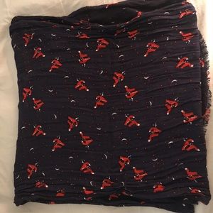 Fox print scarf